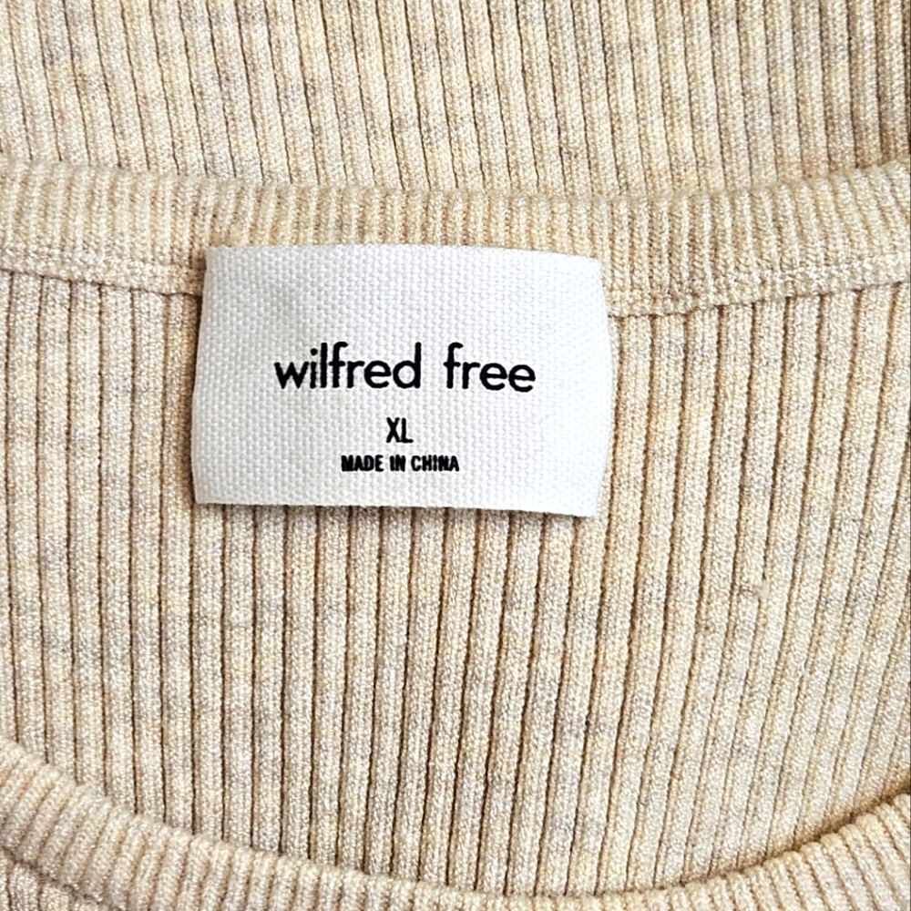 NWT Aritzia Wilfred Free Cut Out Knit Tank Dress - Picture 6 of 11